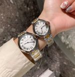 Ballon Bleu De Cartier Quartz Movement 28/33/36/42mm TT Yellow Gold Band Watch